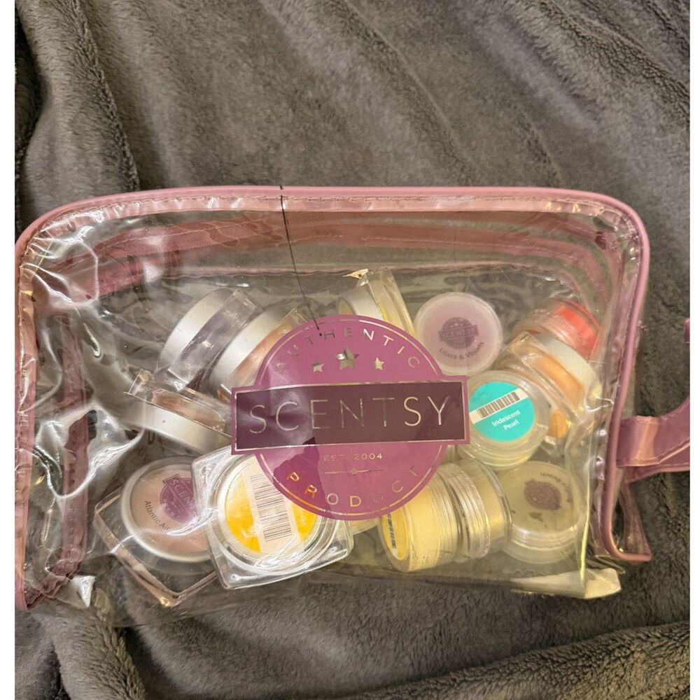 Scentsy Retired Discontinued Scent Tester Wax Sample Lot + Consultant Bag